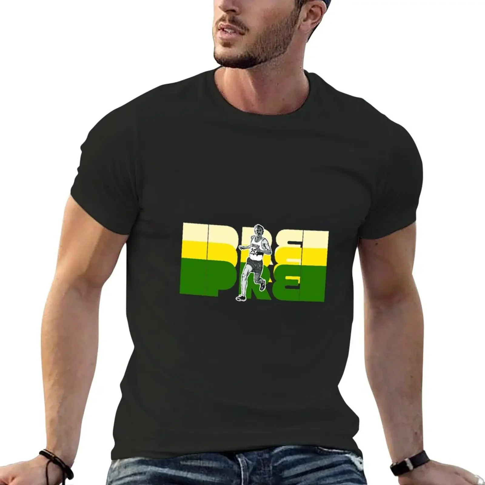 Steve Prefontaine T-Shirt sports fans korean fashion Men's t-shirt