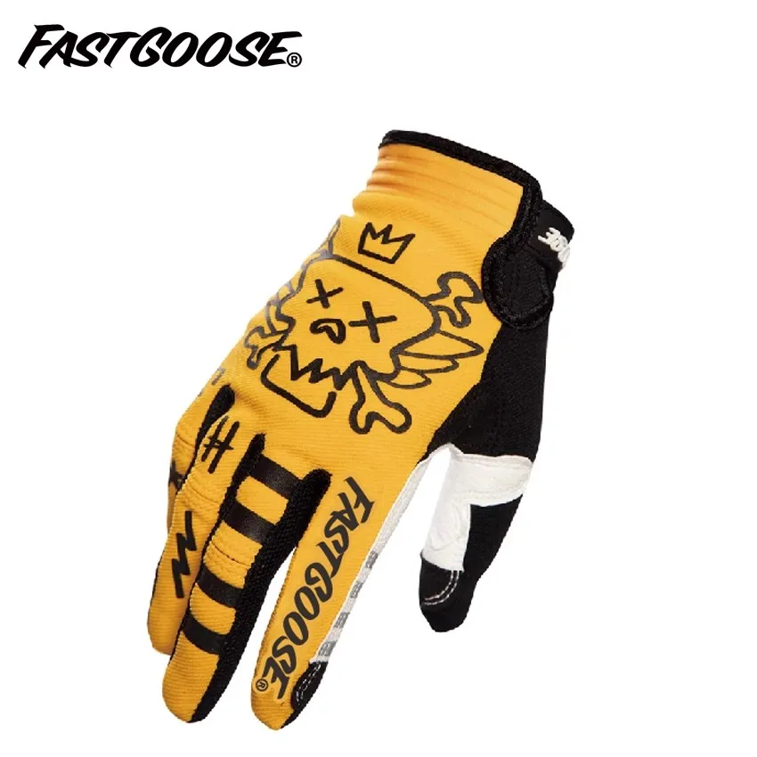 Breathable Motorcycle Gloves Men's Motorbike Motocross Off-Road Riding Long Finger Gloves Street Bike Moto Protective Gear glove