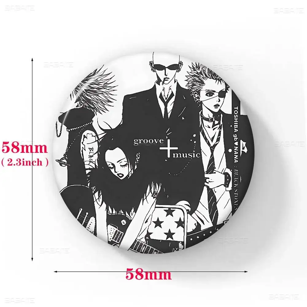 أنيمي N-نانا شارات الإبداعية صفيح لينة زر دبابيس الحيوان أيقونة بروش التلبيب على ظهره شارة الملحقات دبوس