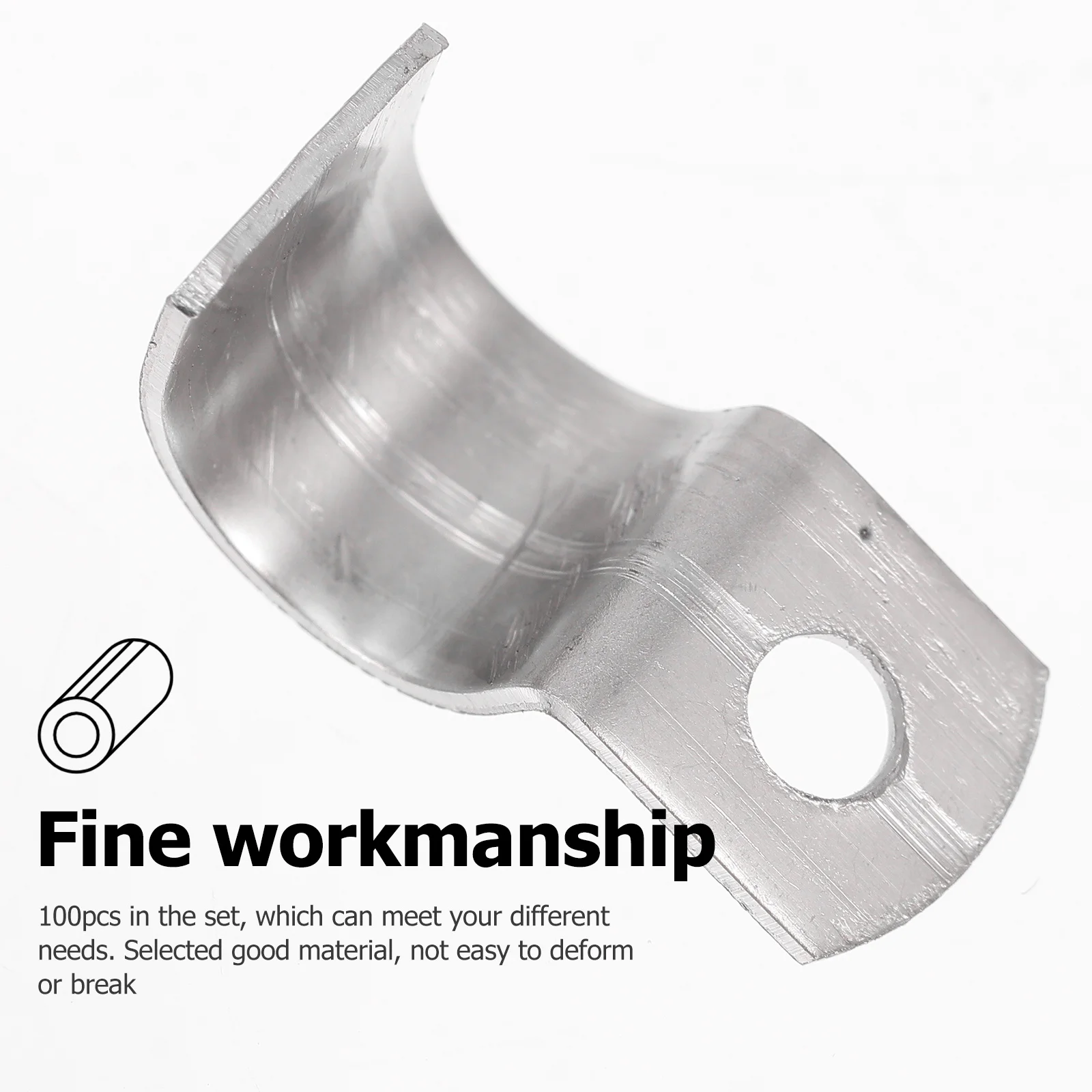 

100Pcs Wire Fixing Buckles Premium Cable Management Clips Easy Install Wall Mount Cord Organizer for USB Power Audio Net Cables