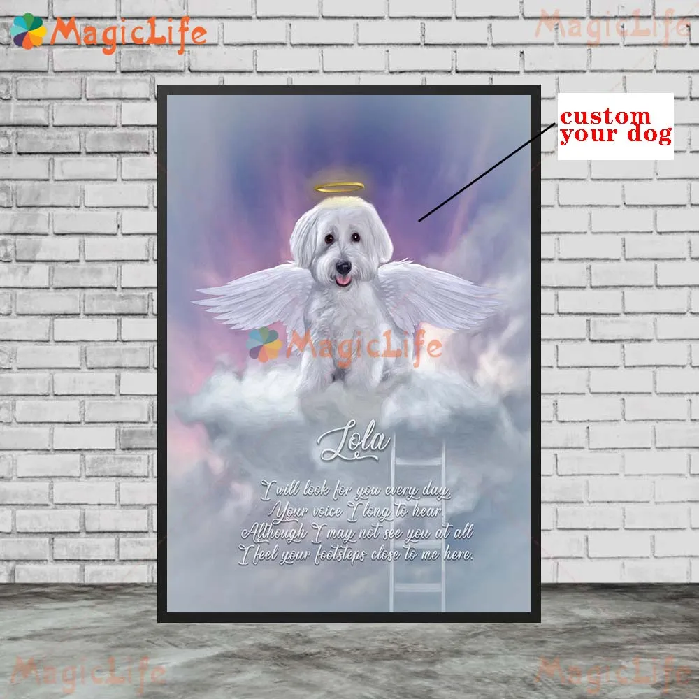 

Настенная Картина на холсте с изображением лестницы облака домашних животных