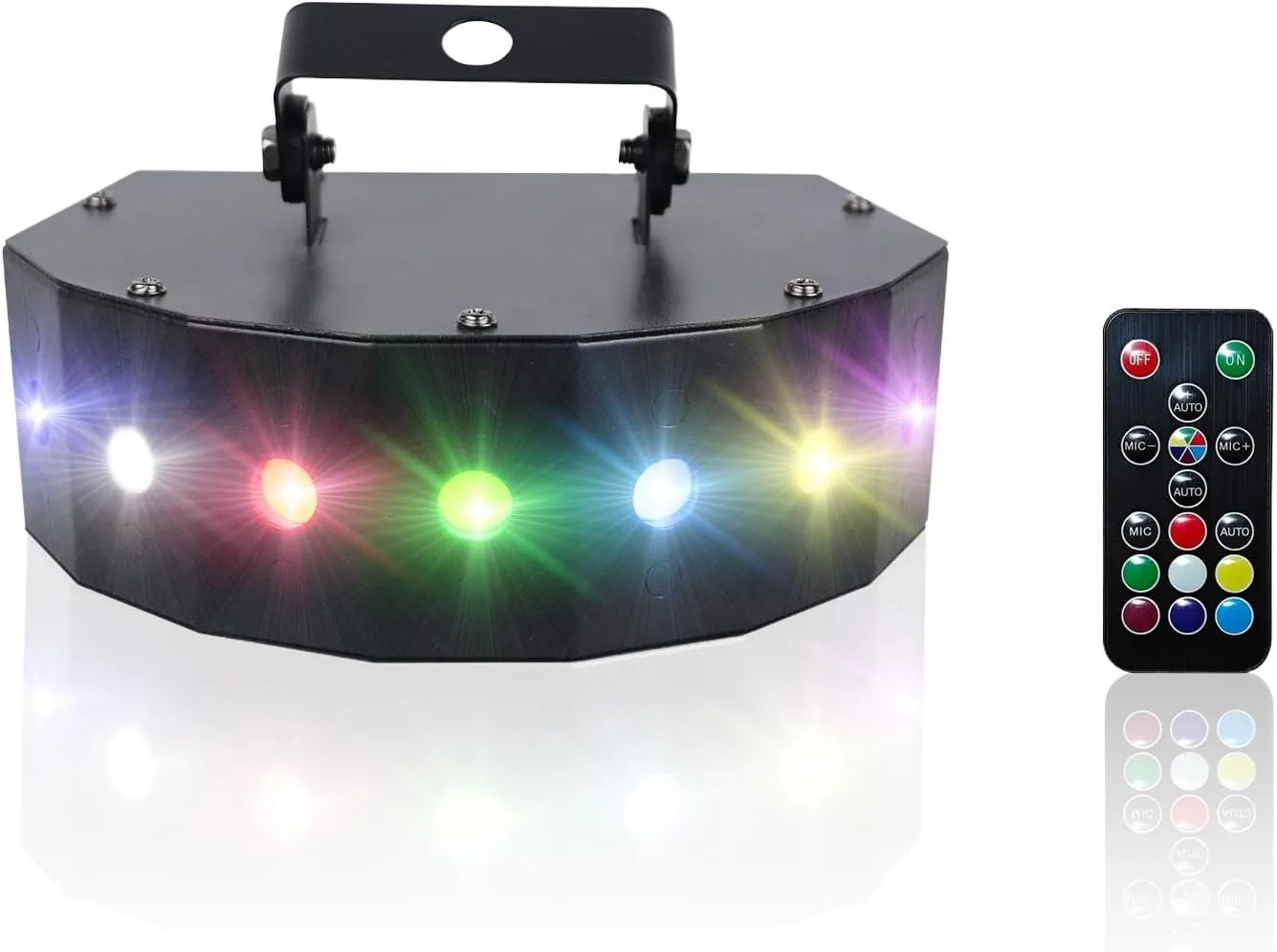 Stage Strobe Light, 105W Led Stage Light, Sound-Activated and Automatic Mode, for Bars, Birthdays, Weddings, Halloween with Remote Control (Rgb Light)