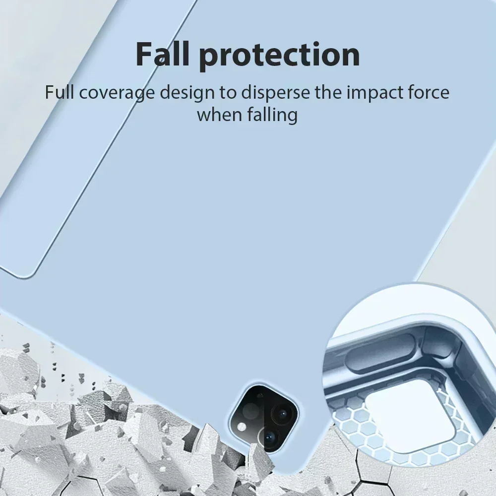 Para ipad pro 11 12.9 2022 caso ar 5 4 3 7th 8th 9th 10th geração para ipad mini 6 pro 9.7 10.2 10.5 10.9 11 flip capa inteligente
