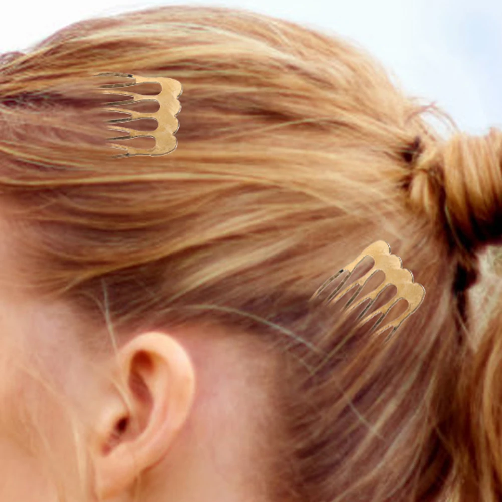

12 Pcs Hair Accessories Styling Combs for Women Flat Headgear Side Iron Mini Women's