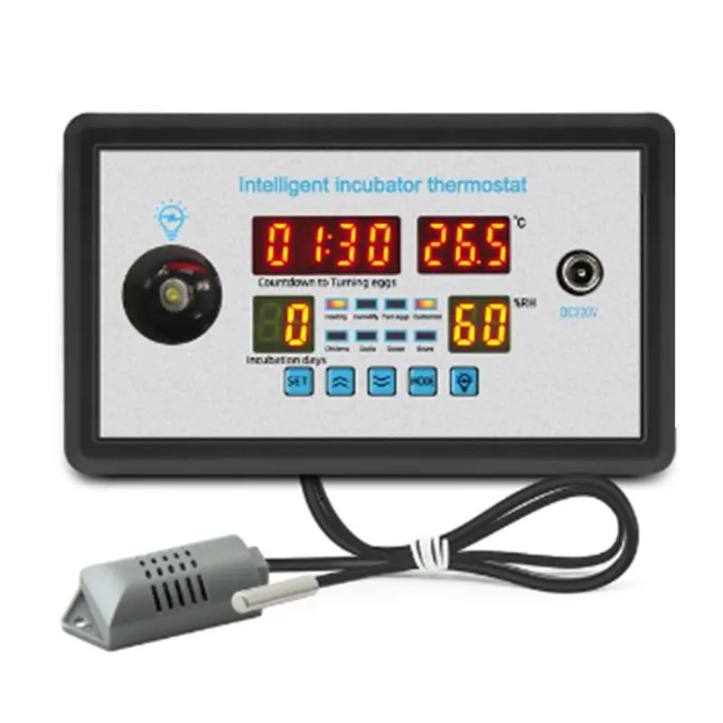 A003 Smart Thermostat Digital ZFX-W9002 Thermostat Temperature Humidity Control Incubator 360 Automatic Egg Turning 12V
