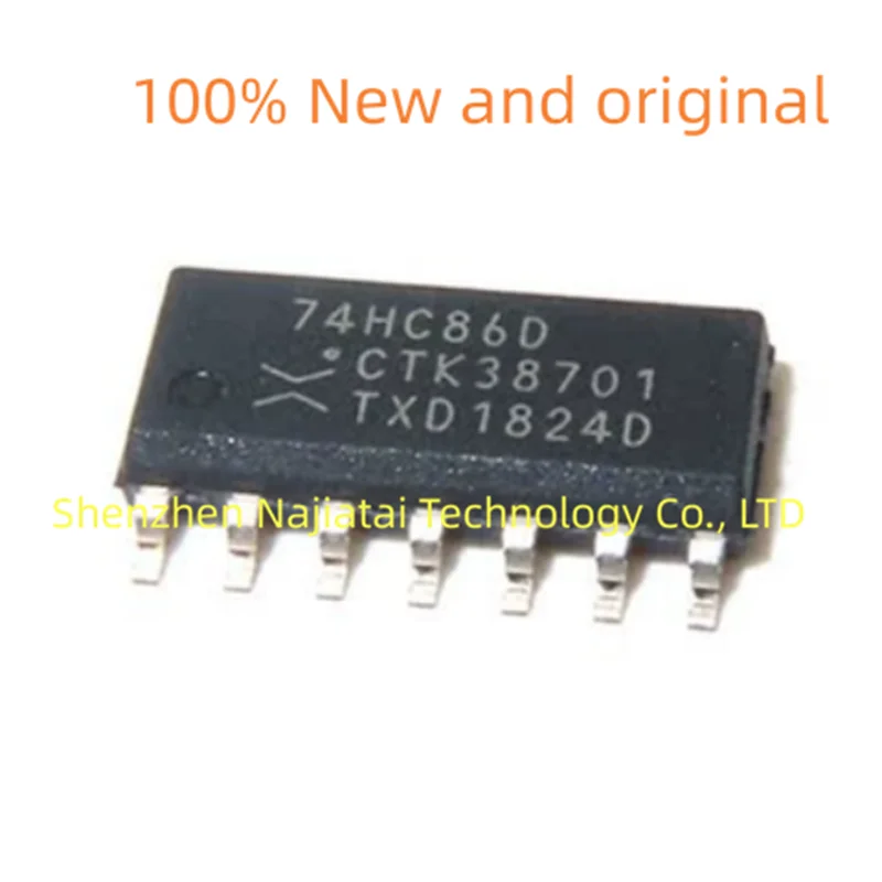 

20 шт./лот 100% Новый оригинальный чип 74HC86D 74HC86 SOP14 IC