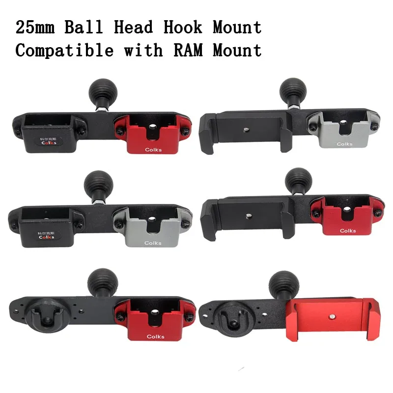 

Universal Radio Walkie-talkie Mic Bracket,CB Mic Holder with 25mm 1" Ball Adapter for RAM Mounts B Size 1 Inch Ball Socket Arm