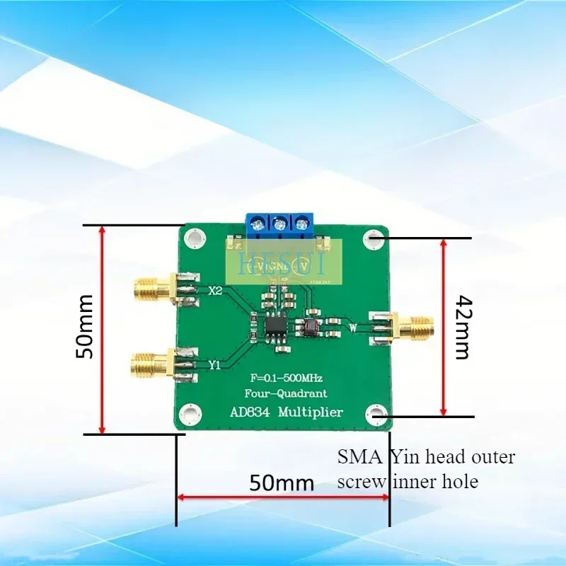 AD834 RF frequency multiplier mixer converter module board