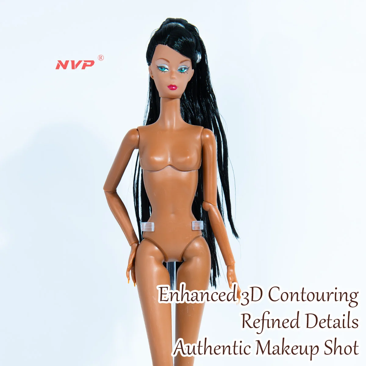 32cm Realistic Collectible Doll - 12-Jointed, Lifelike Makeup, Trendy Design - BJD/MJD Gift (No Clothing)