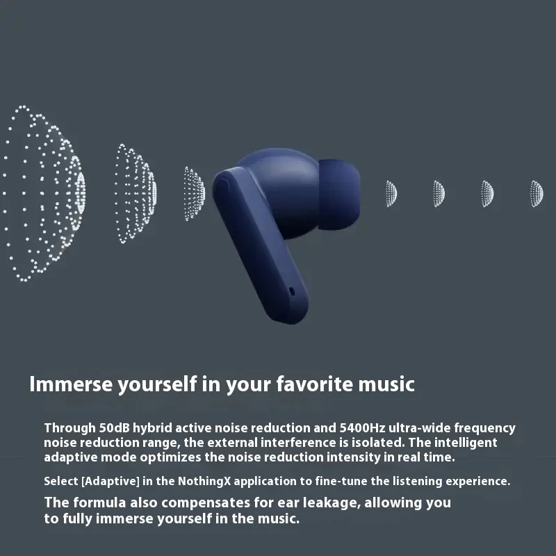 سماعات أذن CMF by Nothing Buds 2 Plus لاسلكية تعمل بالبلوتوث، سماعات أذن هجينة نشطة للحد من الضوضاء، صوت محيطي، عمر بطارية طويل