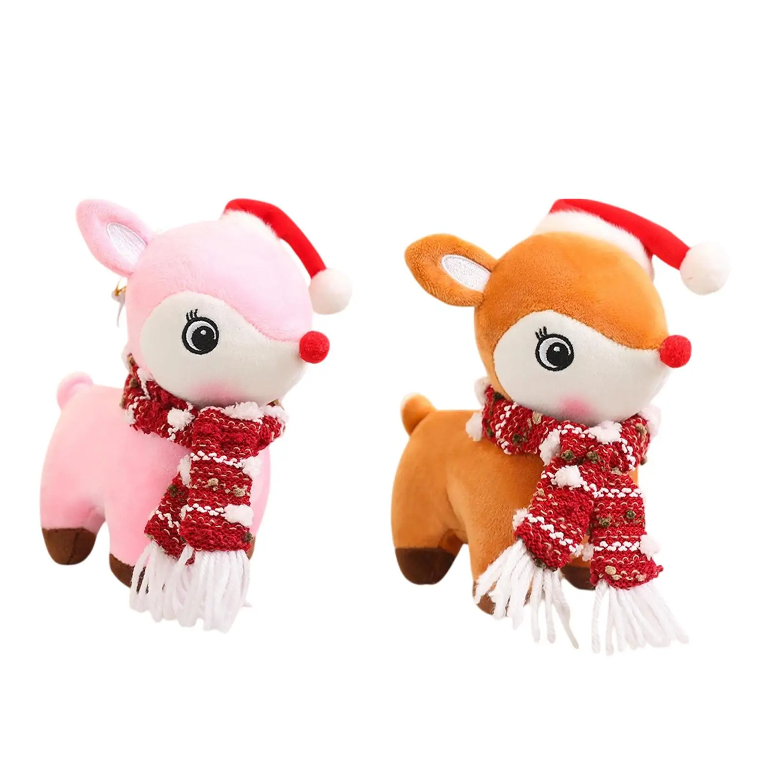 Poupée en peluche pour animaux de compagnie de Noël, jouet en peluche de renne pour les fêtes et les vacances