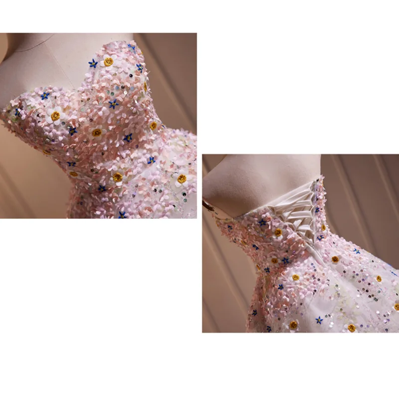 Vestido de fiesta exquisito, vestidos de fiesta cortos de color rosa, cuentas importantes con apliques de lentejuelas, vestidos de fiesta