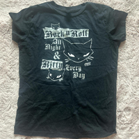 2000s Clothes Y2K Grunge Goth Tees Vintage Letter Cat Graphics Short Sleeve Crop Tops Kawaii T Shirts Women Streetwear Clothing