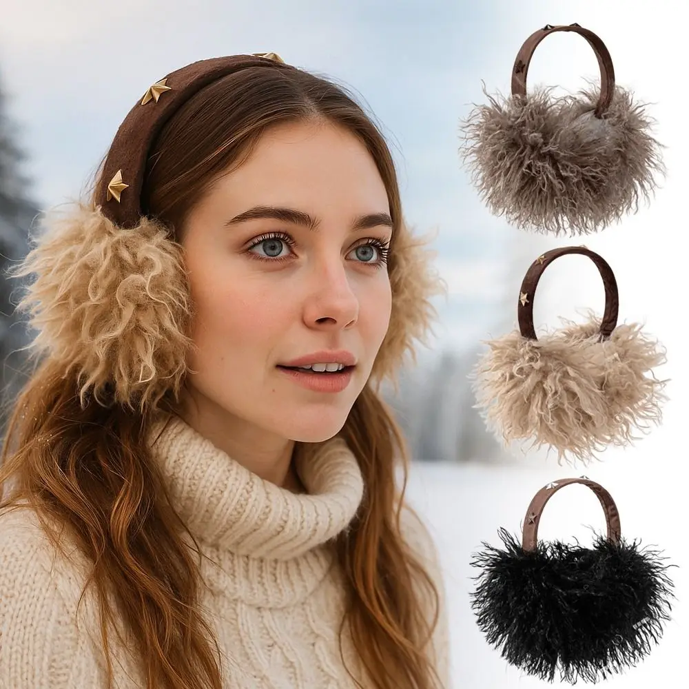 겨울용 따뜻한 접이식 귀마개 두꺼운 방한 부드러운 귀덮개 방한 접이식 귀마개 여성 남성 야외용