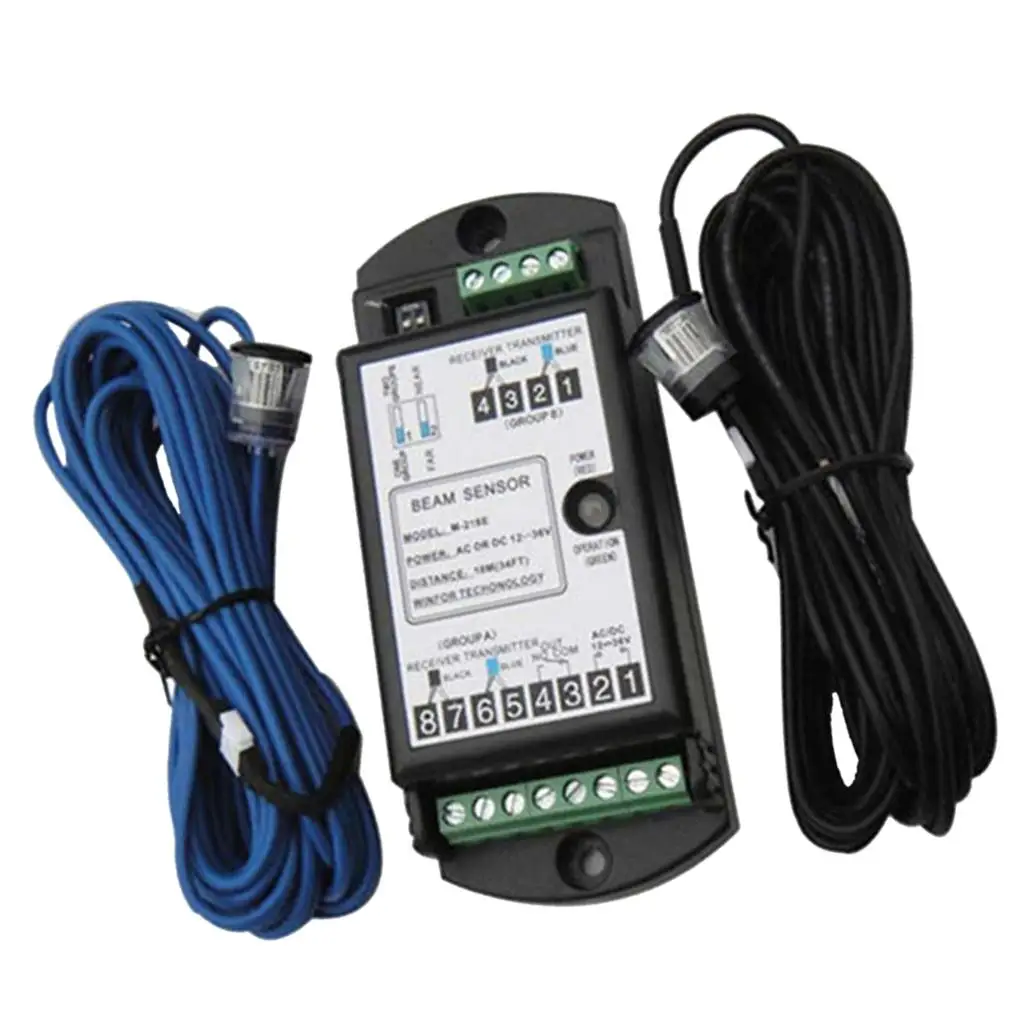 Automatic Door Safety Beam Sensor Anti Interference Relay Output Detector for Sliding Automatic Doors