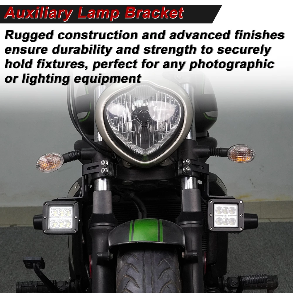Fit For Kawasaki Vulcan S 650 2015-2024 Auxiliary Light Bracket Additional Lights Motorcycle Bracket Driving LED Light Mount