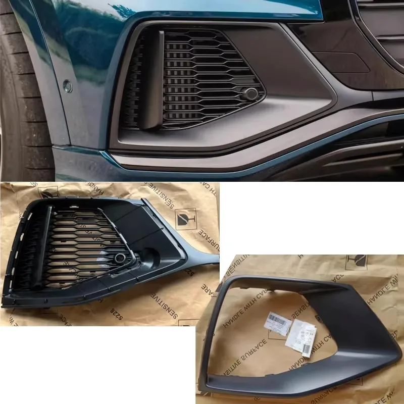 

Для Audi Q8 крышка противотуманной фары нижняя решетка противотуманной фары спортивный стиль решетка воздухозаборника нижняя решетка бампера сотовая декоративная рамка