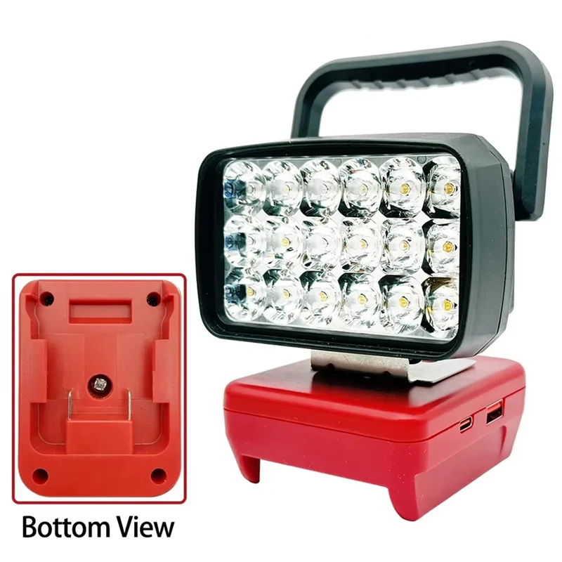 AB42-Portable Lanterns Spotlight For  18V Li- Battery Camp Emergency Light