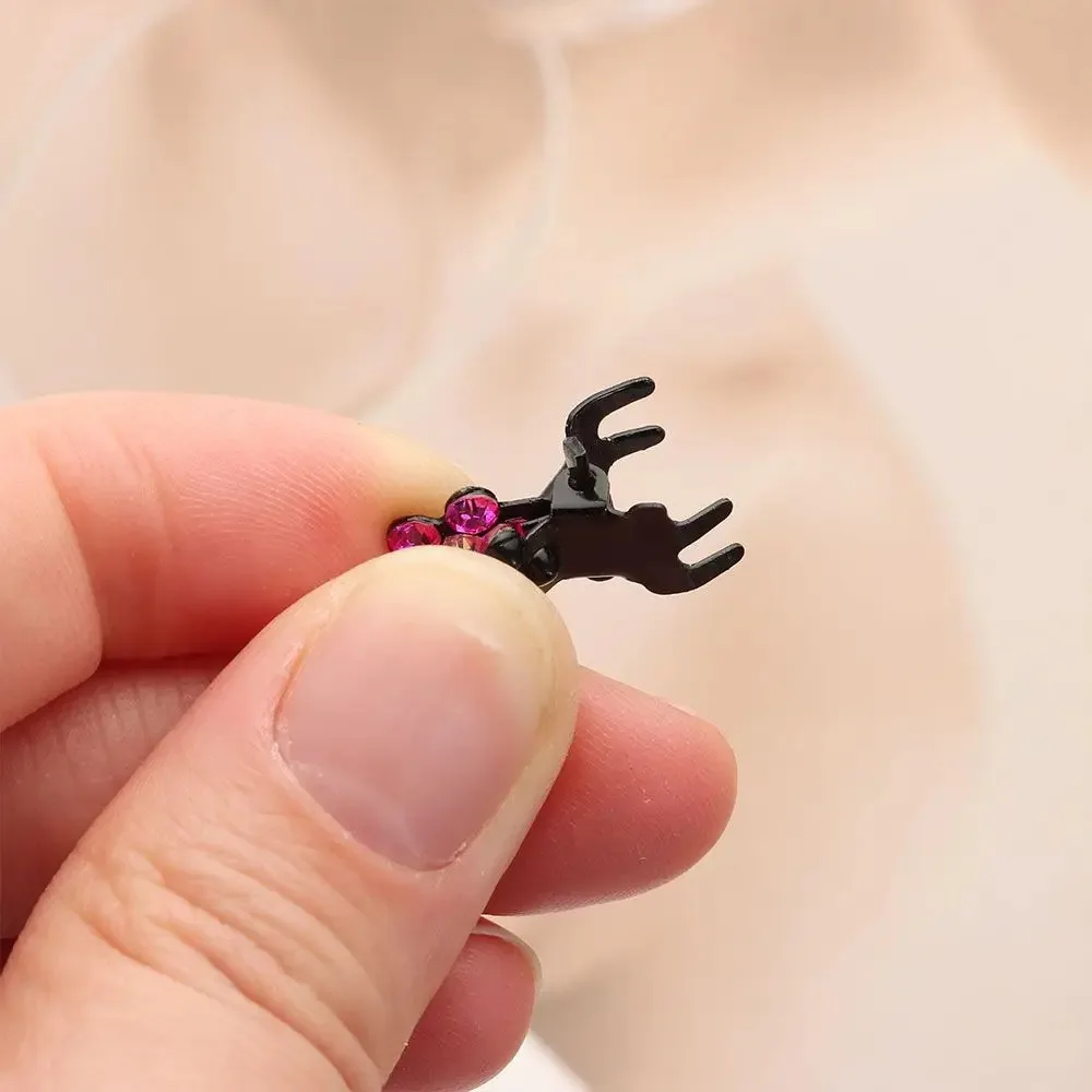 12 pcs/set Women Girls Flower Hair Accessories Gift No-Slip Grip Glitter Teeth Clips Hair Claw Clips Jaw Clips