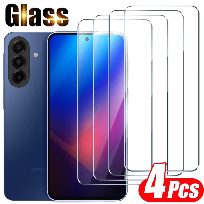4Pcs HD Tempered Glass Screen Protector For Samsung Galaxy A14 A15 A16 A17 A24 A25 A26 A33 A34 A35 A36 A37 Glass Protection Film