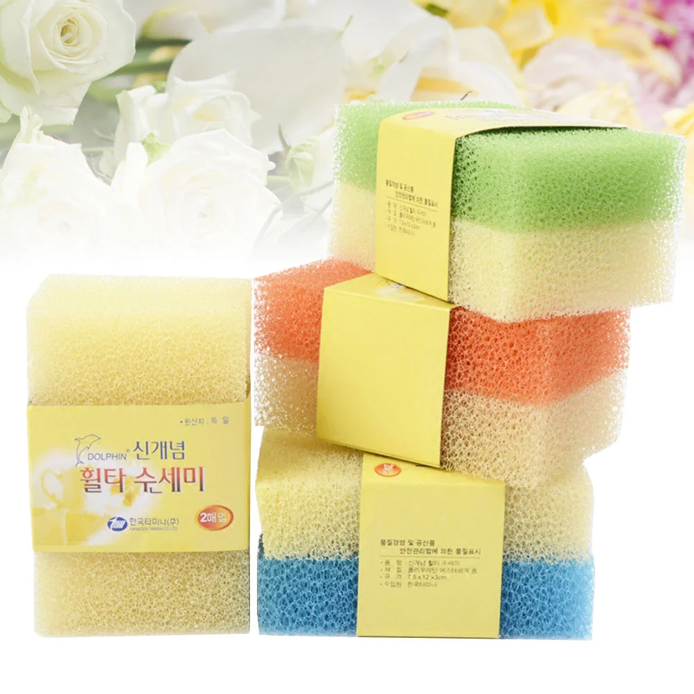 Sponge Cleaning Dishwashing Kitchen Sponges Pad Dish Scrubber Pads Scrub Washing Kichen Scouring Daddy Household Supplies