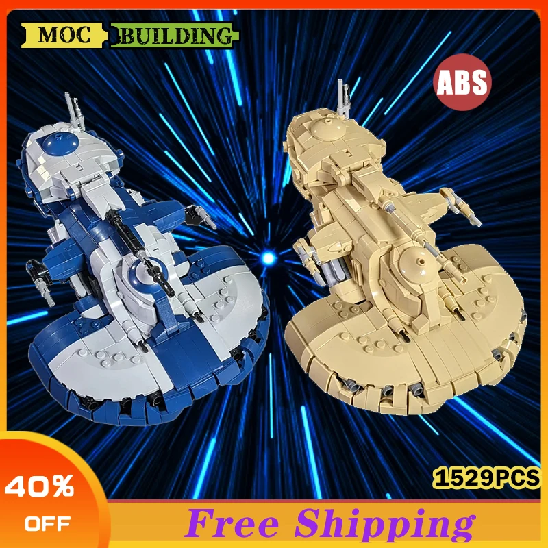 Space Wars Defoliator AAT Battle Tank Weapon Robot Army MOC Building Blocks Assembly Model Brick Toys Birthday Gift