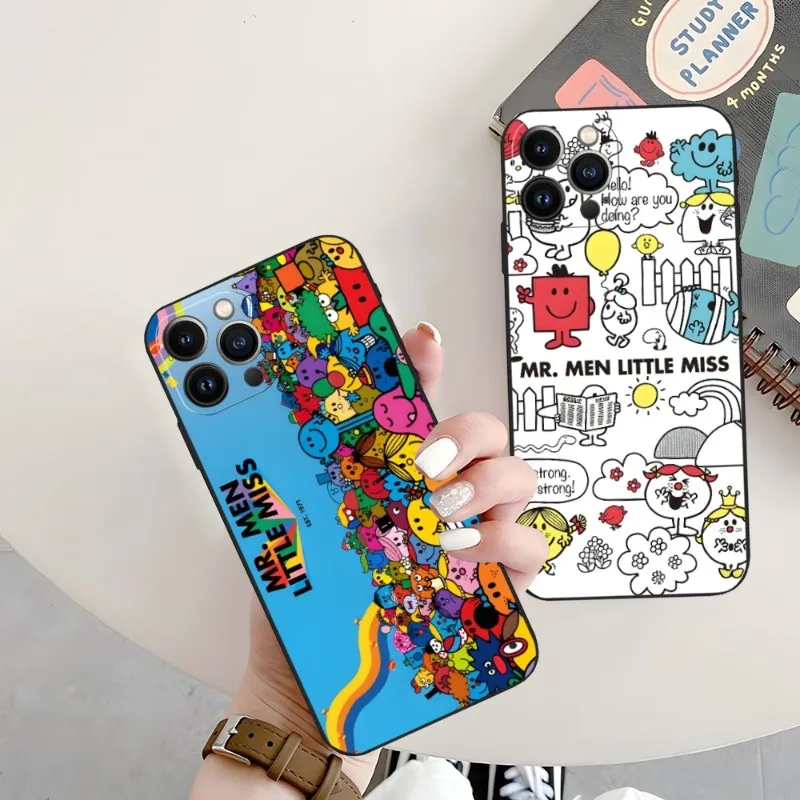 Mr Men L-little Miss Phone Case For Iphone 14 Pro 13 Mini 11 12 Max Xr X Xs 7 8 Plus 6 Back Cover