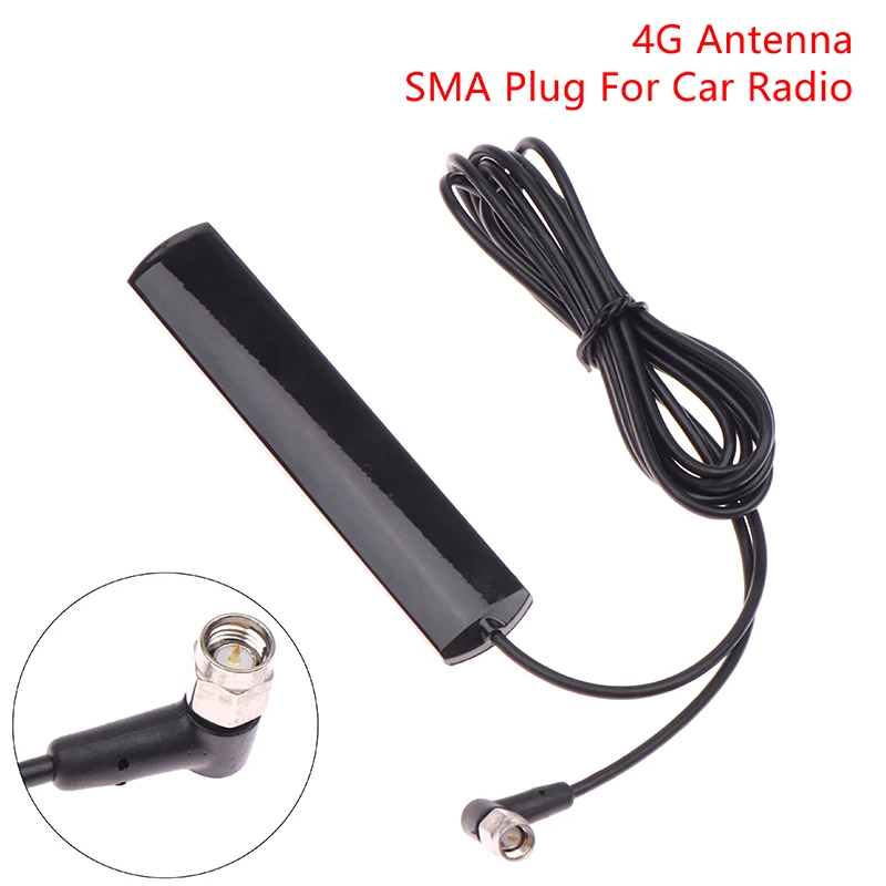 1Pc 4G LTE Auto Antenne Mit SMA Stecker Für Android Navigation Drahtlose WiFi Router Bluetooth Kompatibel Palm nachrichten Bildschirm Auto Radio