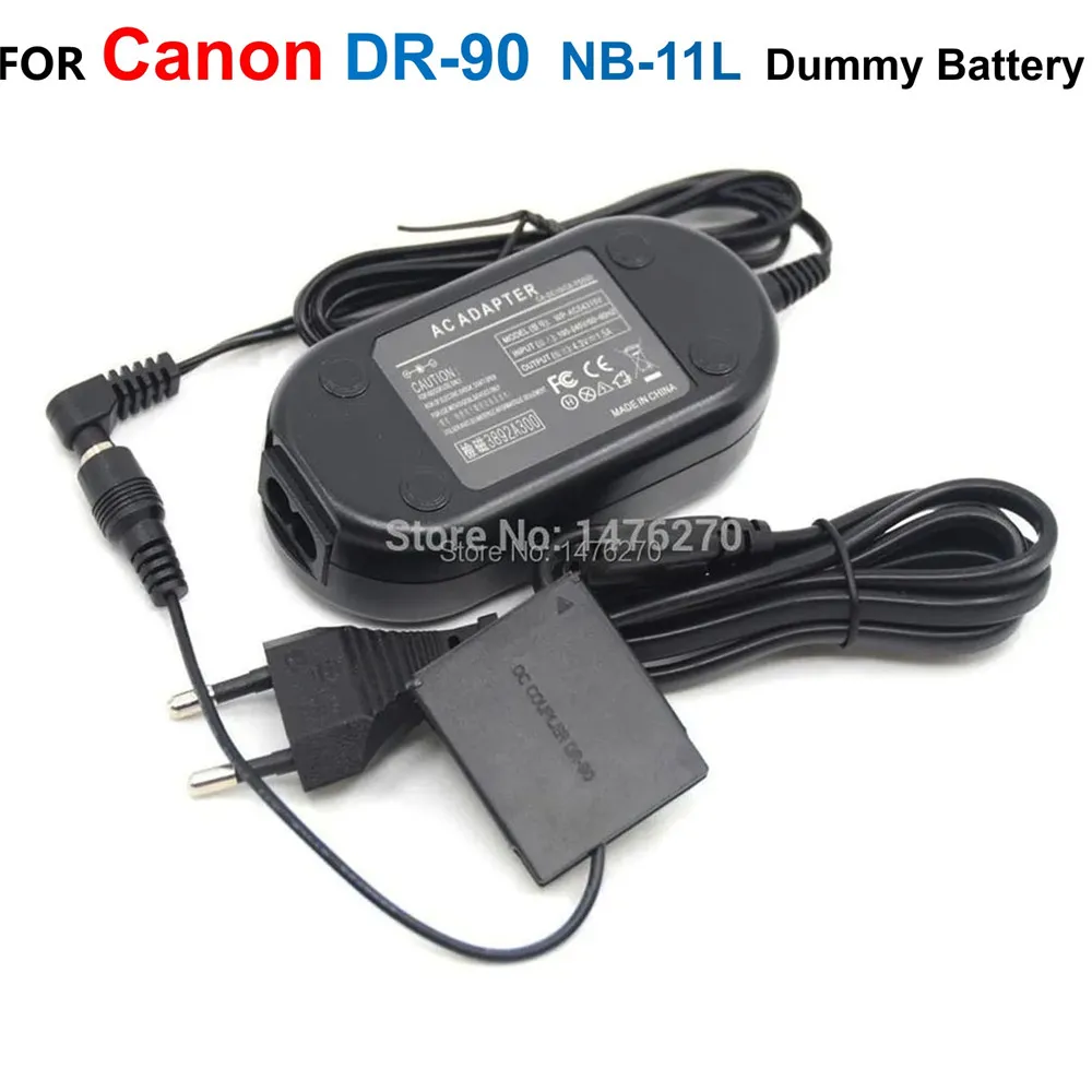 

DR-90 DC Coupler NB-11L NB11L Fake Battery+CA-PS500 AC Power Adapter For Canon IXUS 140 265HS 110HS 340 HS A3400 240HS A4000 IS