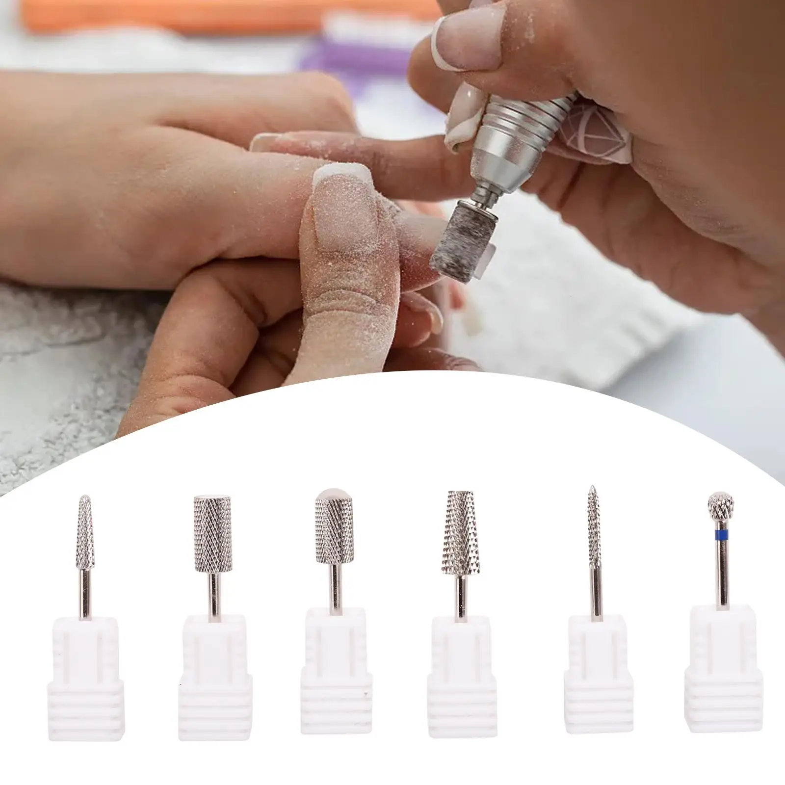 

Manicure Drill Bit Nail Polish Drill Bit Head Electric Nail Filer Professional