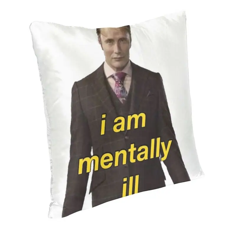 Horror Movie Hannibal Pillow Case 45x45cm Decoration Cute Outdoor Cushions Square Pillowcase