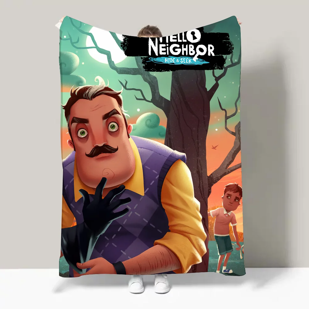 بطانية Game Hello N-Neighbor 2 خفيفة الوزن للمهاجع والقيلولة وغرفة المعيشة والمكتب والأريكة وجميع المواسم #6