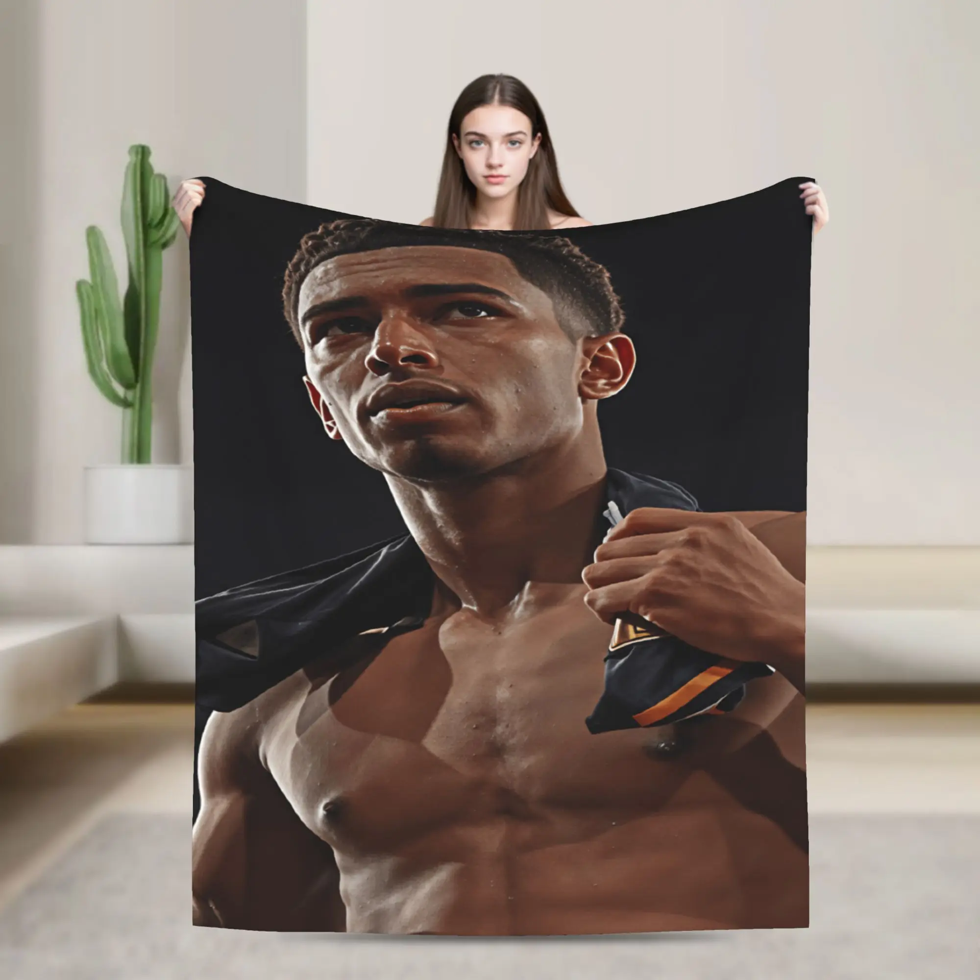 Football J-Jude B-Bellinghams Bedding Throws Warm Print Blanket  For Sofa Home Travel Car Flannel Bedspread Bed Cover