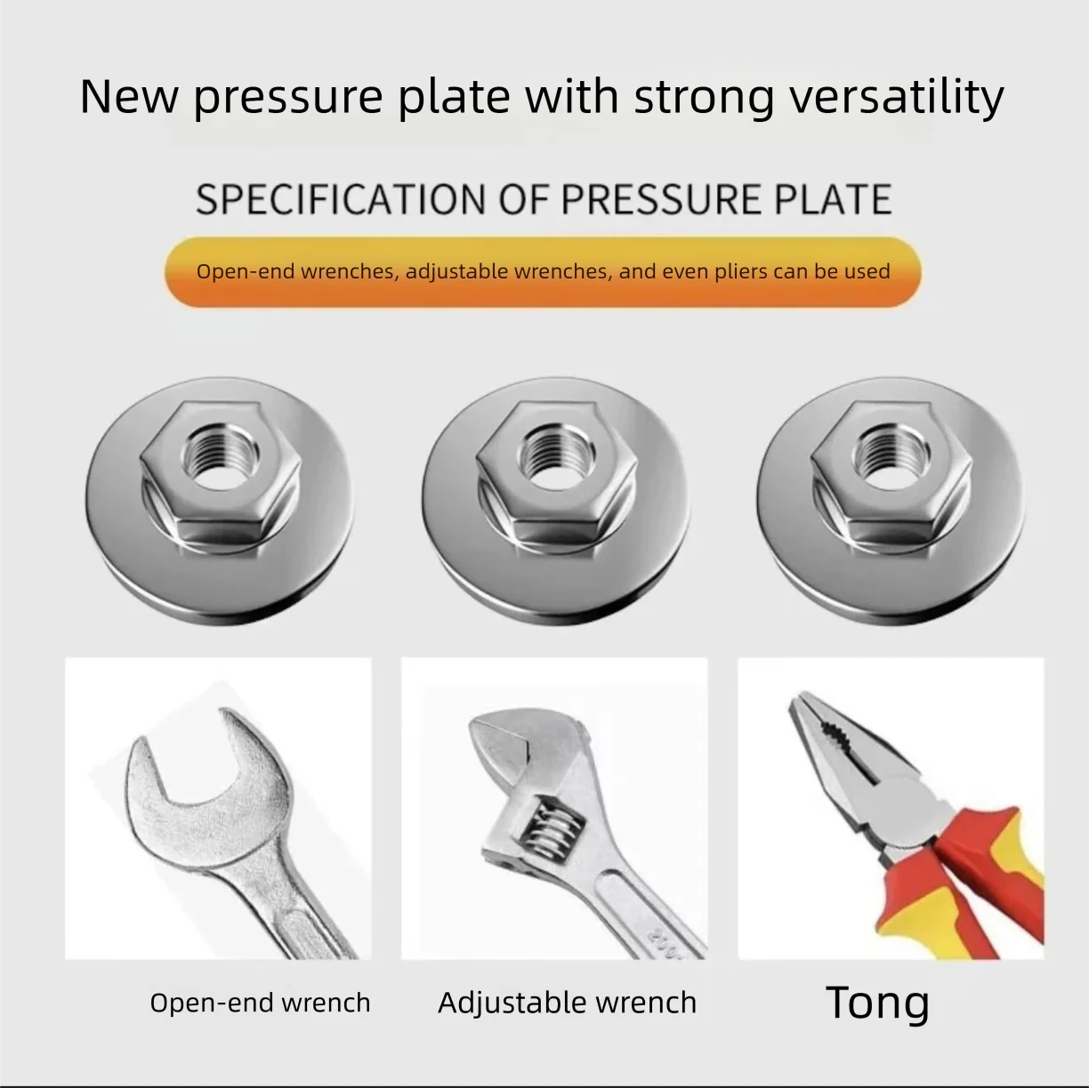 

5pcs threaded angle pressure plate tool nut assembly tool Electric angle grinder parts 100-type angle grinder pressure plate