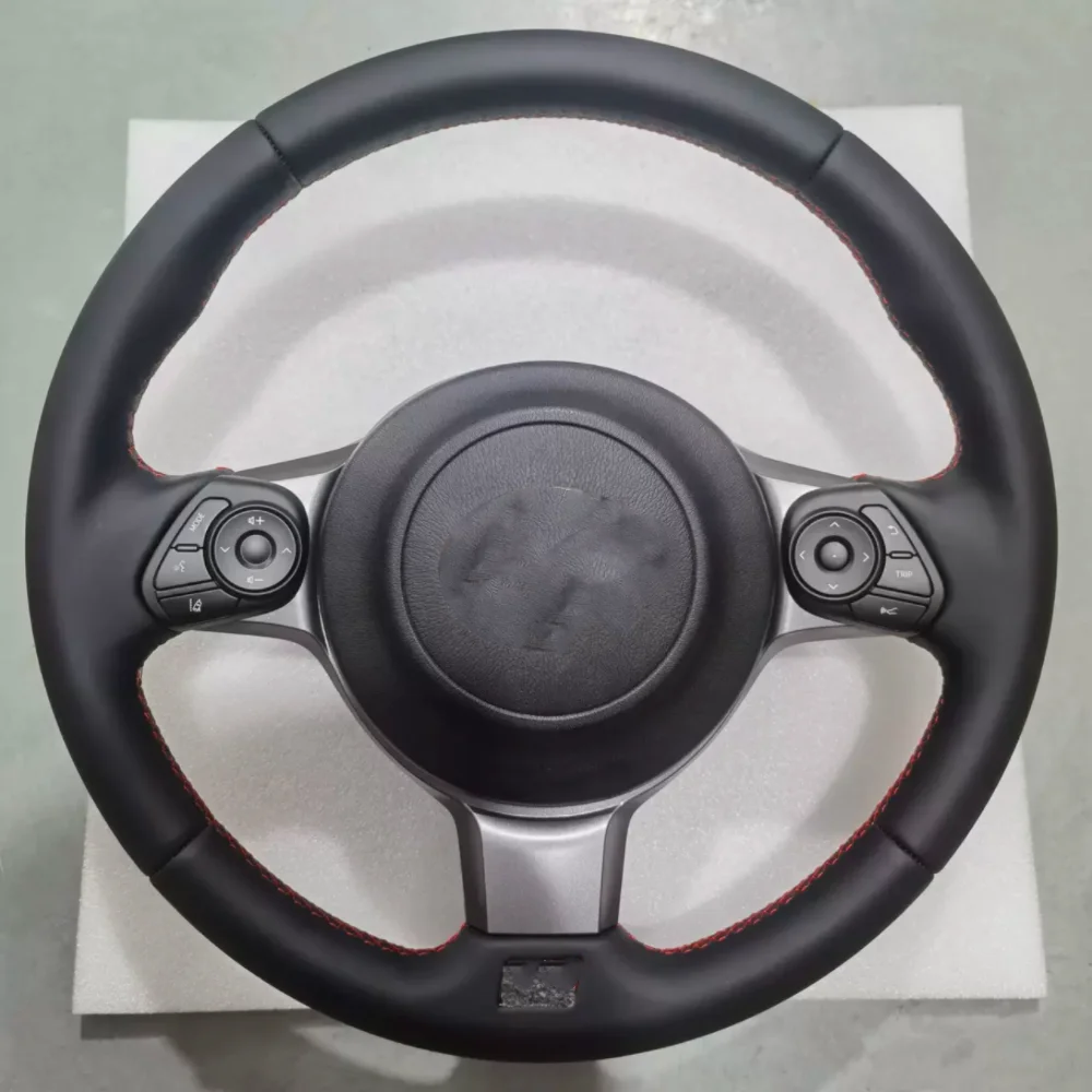 Suitable for Toyota 86 Sport steering wheel Subaru BZR carbon fiber forged carbon leather steering wheel modification