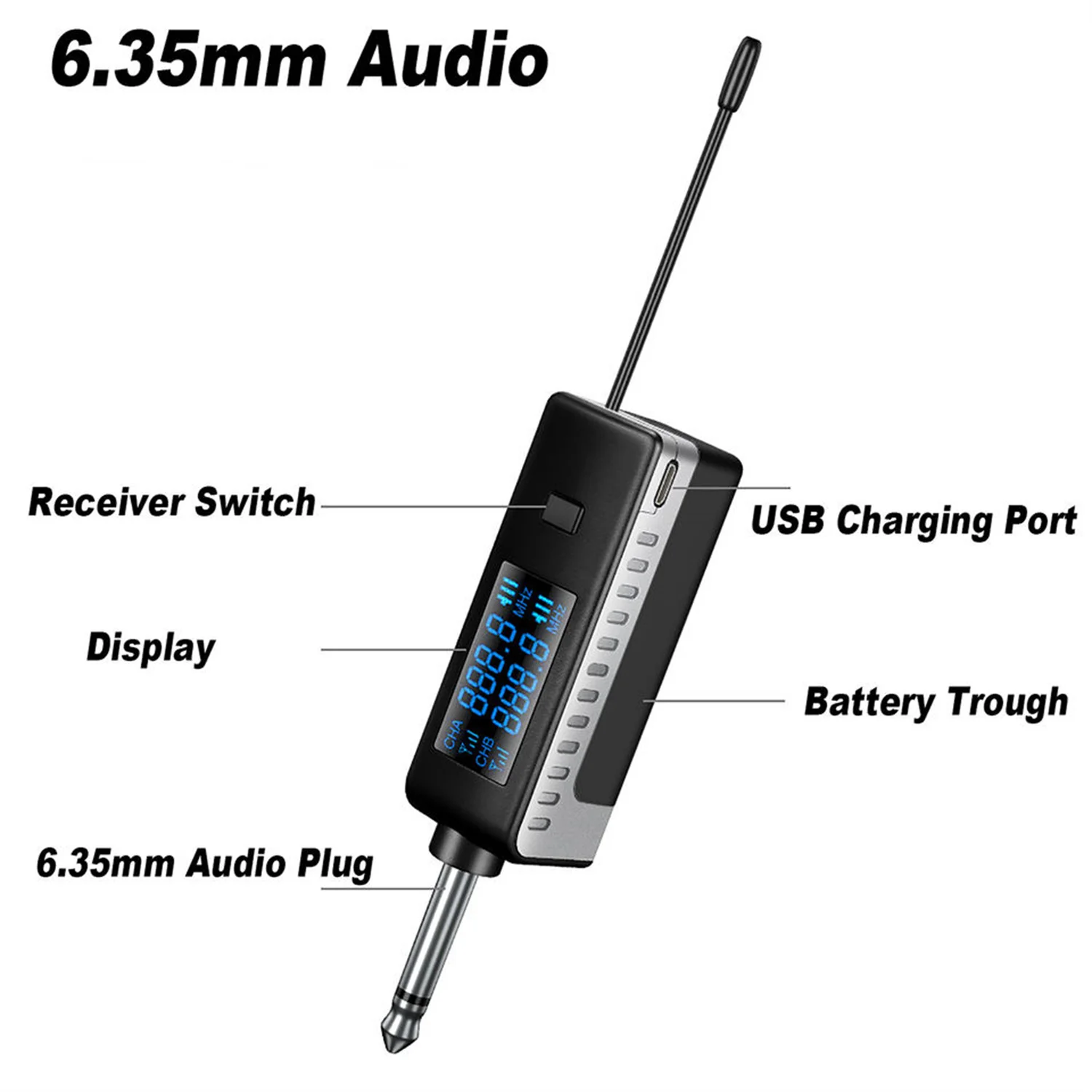 GAW-010B Professioneel draadloos microfoonsysteem Dynamische handheld vocale karaoke-echomicrofoon