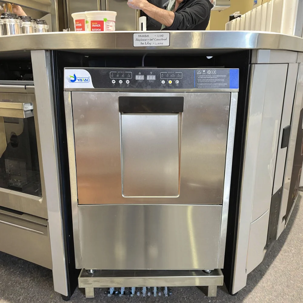 Fully Automatic Commercial Dishwasher Touch Screen Stainless Steel Enclosure-suitable for Kitchen, Hotel and Restaurant