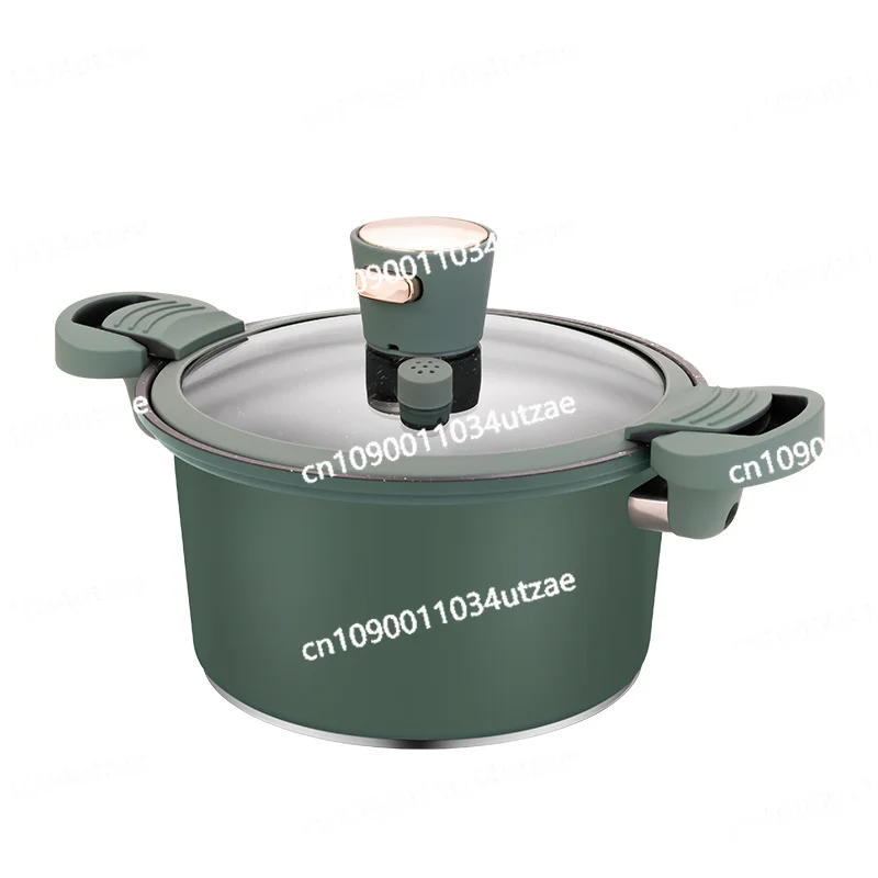 

Stainless Steel Household Micro-pressure Pot High Value Maifan Stone Color Safety Pressure Cooker Non-stick and Easy To Wash