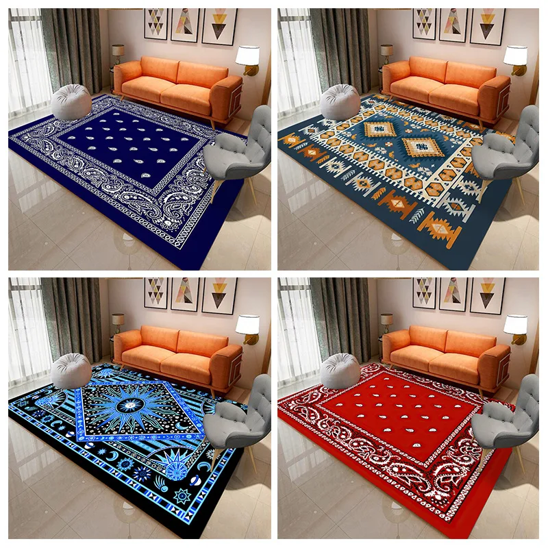 

Bohemia Decoration Carpets for Living Room Bedroom Area Rugs Washable Floor Rug Family Large Carpet Modern Home Lounge Decor Mat