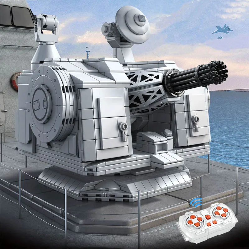 

2023 New 1087pcs Ww2 Military Weapon Building Blocks Model Idea Remote Control Near Defense Gun Bricks Kids Toys Birthday Gift