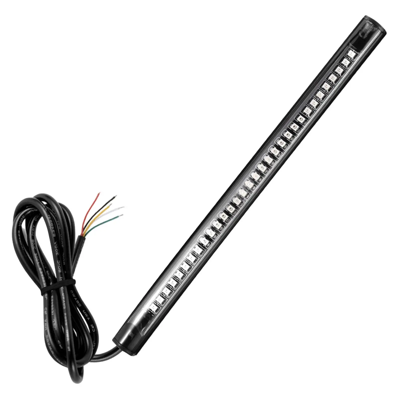 Motorcycle Universal LED Tail Light Strip 32LED Flexible Blinker Stop Signal Rear Lamp Easy Install for Motorbike Lighting