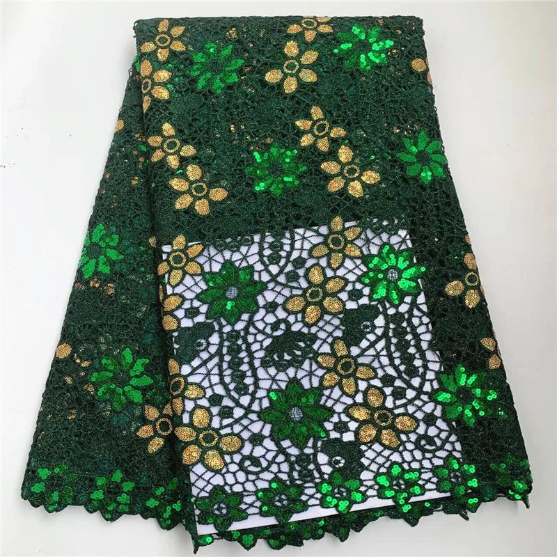 

5 ярдов, хит продаж, французское кружево с блестками, африканский тюль, шнур, гипюровая кружевная сетка, вышитая ткань для свадебной вечеринки PSJF052902