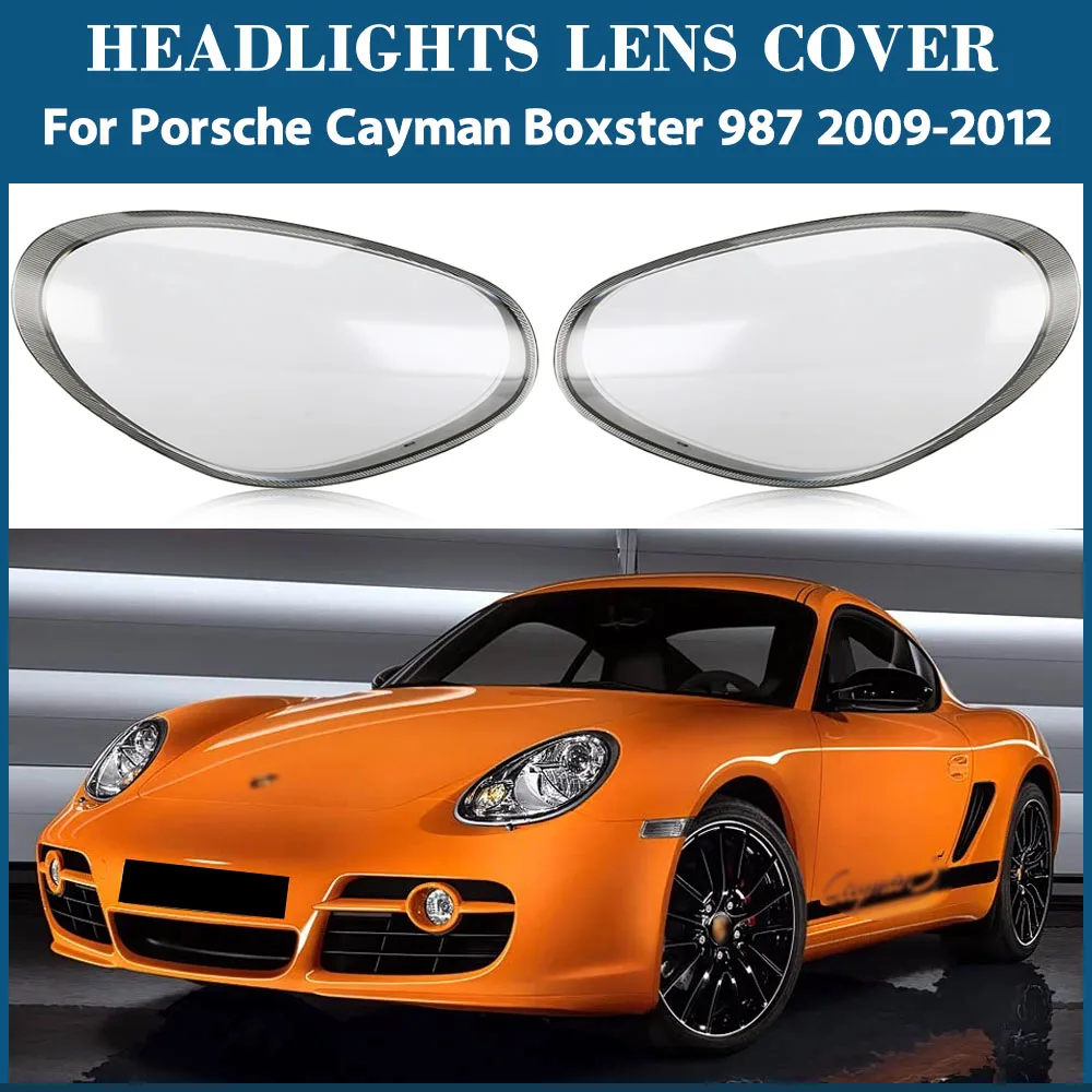 

Для Porsche Cayman Boxster 987 2009-2012 крышка фары прозрачный абажур корпус фары из плексигласа заменить оригинальные линзы