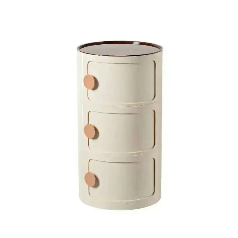 

Home Simple Table Creative Bedside Round Nordic Bedroom Storage Cabinet Internet Celebrity Plastic Cartoon Ins Small Cabinets