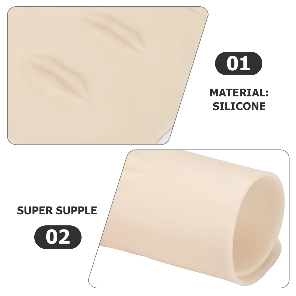 وشم الشفاه Microblading ممارسة الجلد سيليكون الوشم ورقة ممارسة الجلد وهمية لتدريب السيليكون ل Microblading #6