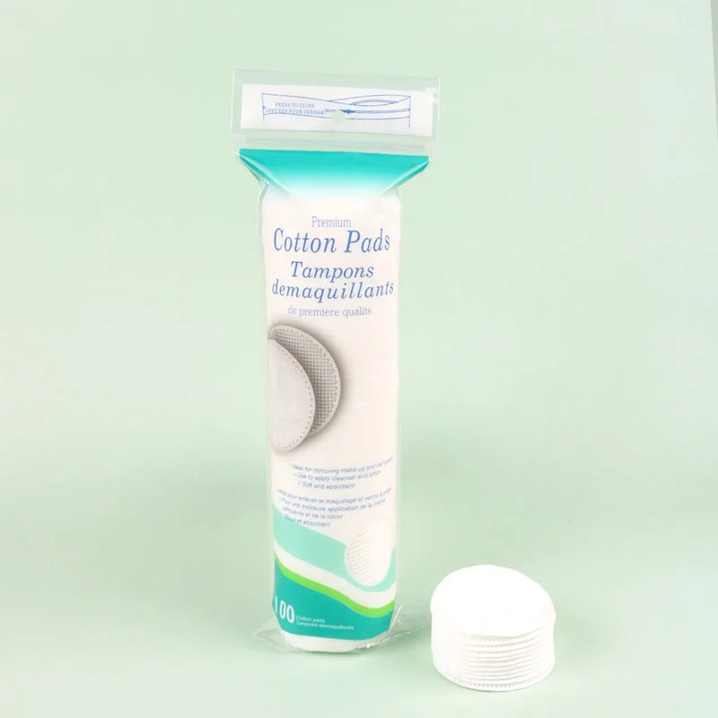 100 قطعة/الحزمة المتاح منصات القطن التجميل مستديرة 3 طبقات لينة اللوازم اليومية الوجه القطن مزيل الأظافر مزيل ماكياج القطن