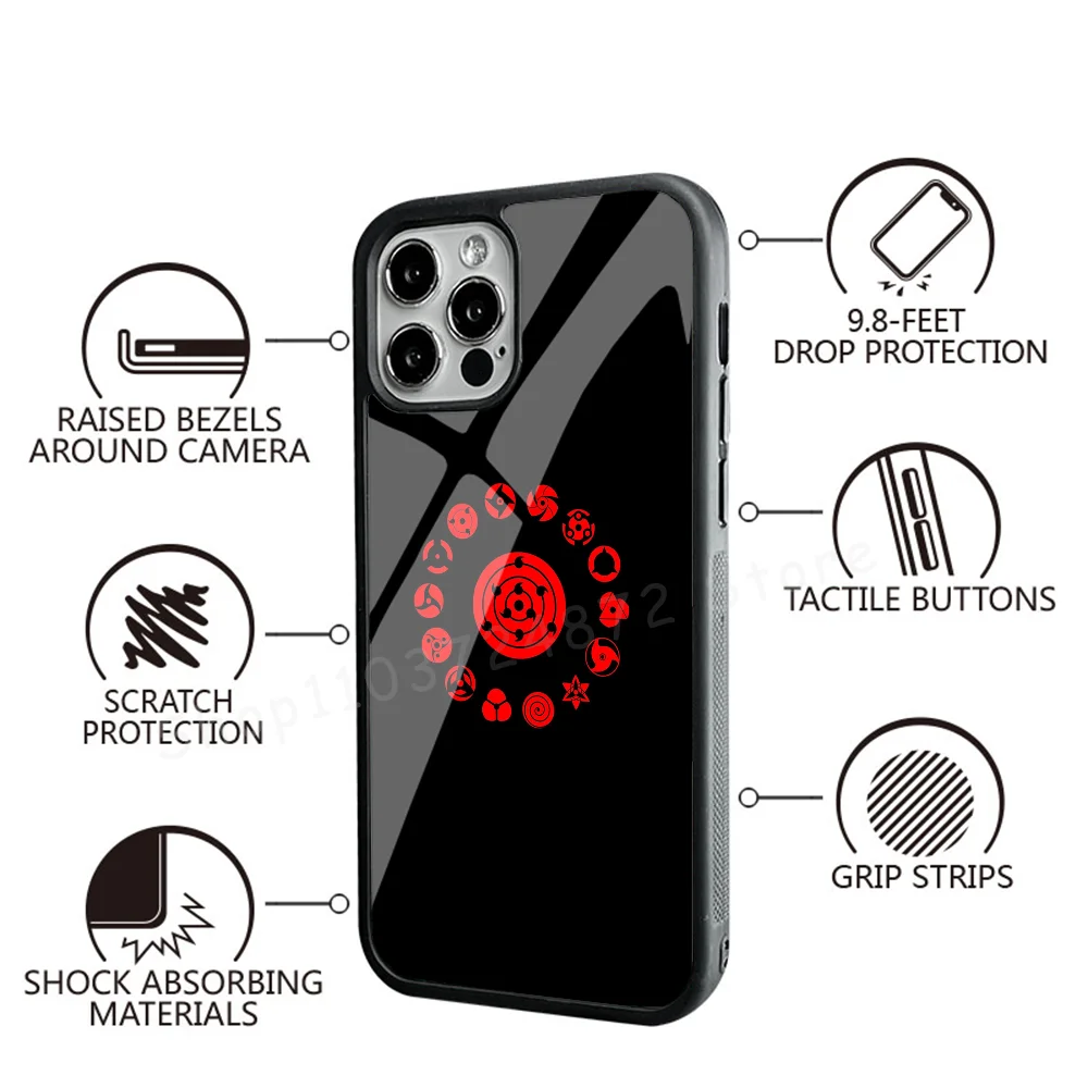 N-Naruto Phone Case Strong Magnetic For IPhone 15 14 13 Pro Max Alex Mirror For Magsafe Wireless Charging Cover