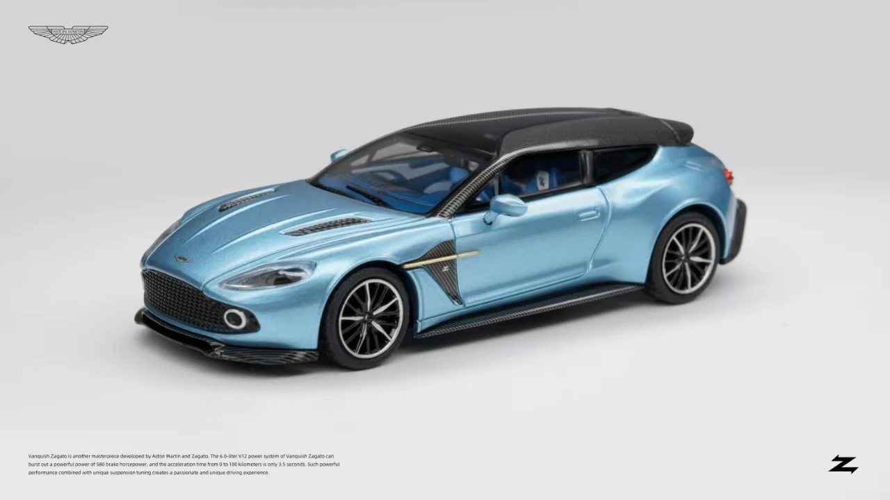

Kings model 1:64 Aston Martin Vanquish zagato alloy simulation car decoration for children's gifts