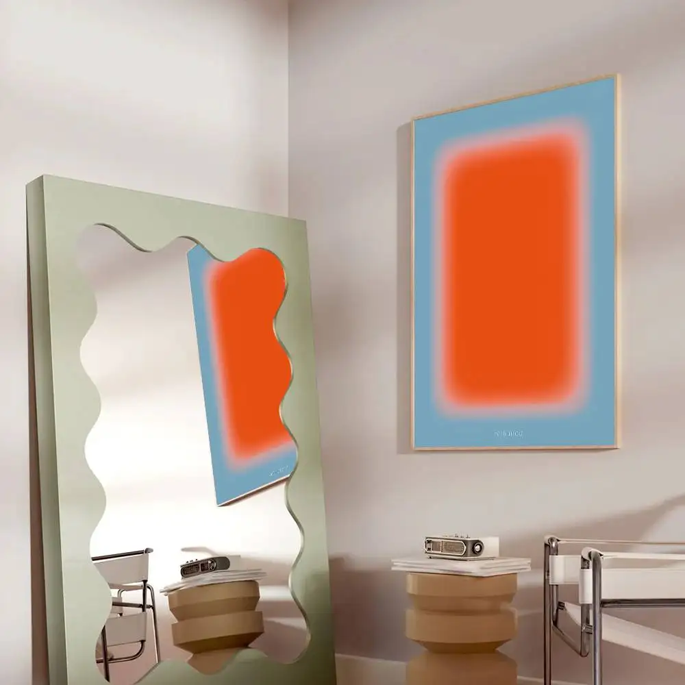 Radiance Aura  Complementary colors design  Poster Paper Print Home Living Room Bedroom Entrance Bar Cafe Art Painting