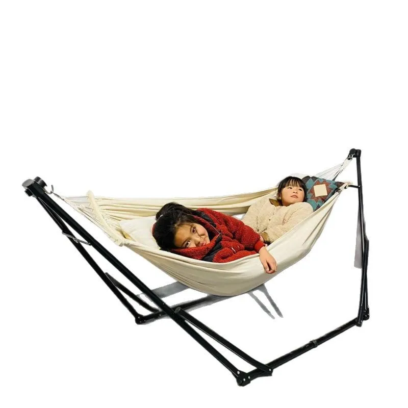 

Folding bracket Hammock Floor-to-ceiling swing Hanging chair Balcony Household Portable Outdoor Indoor Children Anti-rollover